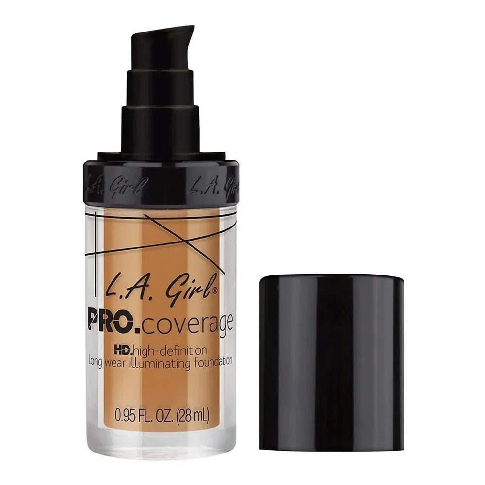 L.A. Girl Pro Coverage Liquid Foundation HD Illuminating GLM647 Warm Beige